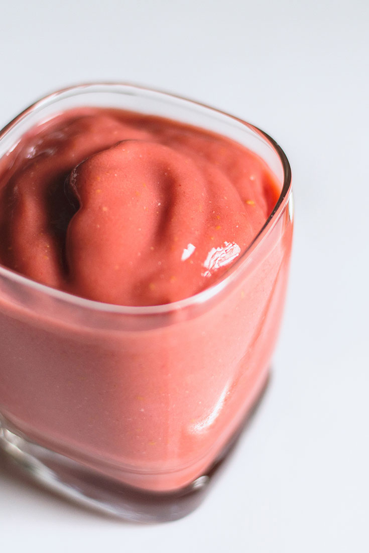 Glass of a Raspberry Smoothie